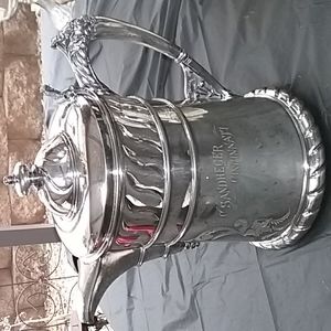 Antique C. Sandheger of Cincinnati insulated water pitcher